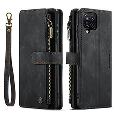 Coque Portefeuille Livre Cuir Etui Clapet C03S pour Samsung Galaxy A12 Nacho Noir