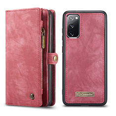 Coque Portefeuille Livre Cuir Etui Clapet C03S pour Samsung Galaxy S20 FE 5G Rouge