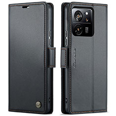 Coque Portefeuille Livre Cuir Etui Clapet C03S pour Xiaomi Mi 13T 5G Noir