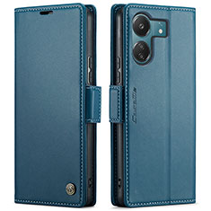 Coque Portefeuille Livre Cuir Etui Clapet C03S pour Xiaomi Poco C65 Bleu