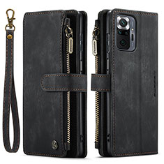 Coque Portefeuille Livre Cuir Etui Clapet C03S pour Xiaomi Redmi Note 10 Pro Max Noir