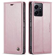 Coque Portefeuille Livre Cuir Etui Clapet C03S pour Xiaomi Redmi Note 12 4G Rose