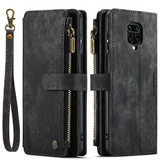 Coque Portefeuille Livre Cuir Etui Clapet C03S pour Xiaomi Redmi Note 9 Pro Max Noir