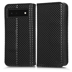 Coque Portefeuille Livre Cuir Etui Clapet C03X pour Google Pixel 6 5G Noir