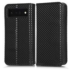 Coque Portefeuille Livre Cuir Etui Clapet C03X pour Google Pixel 6 Pro 5G Noir