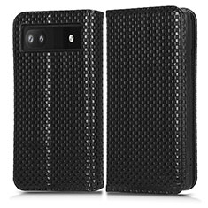 Coque Portefeuille Livre Cuir Etui Clapet C03X pour Google Pixel 6a 5G Noir