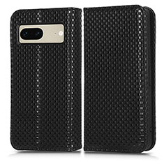 Coque Portefeuille Livre Cuir Etui Clapet C03X pour Google Pixel 7 5G Noir