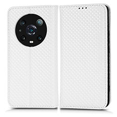 Coque Portefeuille Livre Cuir Etui Clapet C03X pour Huawei Honor Magic4 Pro 5G Blanc