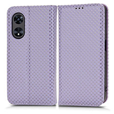 Coque Portefeuille Livre Cuir Etui Clapet C03X pour Huawei Honor X5 Plus Violet