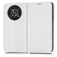 Coque Portefeuille Livre Cuir Etui Clapet C03X pour Huawei Honor X9 5G Blanc