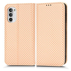 Coque Portefeuille Livre Cuir Etui Clapet C03X pour Motorola Moto Edge (2022) 5G Or