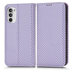 Coque Portefeuille Livre Cuir Etui Clapet C03X pour Motorola Moto Edge (2022) 5G Violet