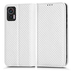 Coque Portefeuille Livre Cuir Etui Clapet C03X pour Motorola Moto Edge 30 Lite 5G Blanc