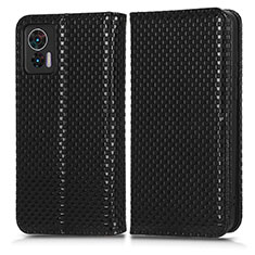 Coque Portefeuille Livre Cuir Etui Clapet C03X pour Motorola Moto Edge 30 Neo 5G Noir