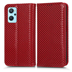 Coque Portefeuille Livre Cuir Etui Clapet C03X pour Oppo K10 4G Rouge