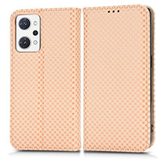 Coque Portefeuille Livre Cuir Etui Clapet C03X pour Oppo Reno7 A Or