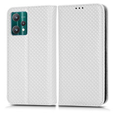 Coque Portefeuille Livre Cuir Etui Clapet C03X pour Realme 9 5G Blanc