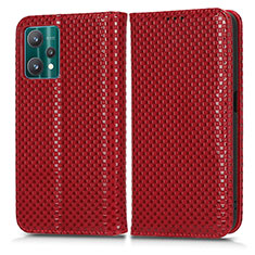 Coque Portefeuille Livre Cuir Etui Clapet C03X pour Realme 9 5G Rouge