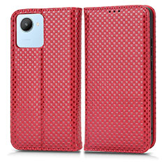 Coque Portefeuille Livre Cuir Etui Clapet C03X pour Realme C30 Rouge