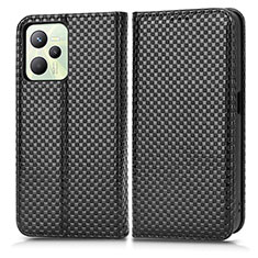 Coque Portefeuille Livre Cuir Etui Clapet C03X pour Realme C35 Noir