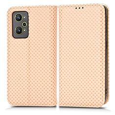 Coque Portefeuille Livre Cuir Etui Clapet C03X pour Realme GT Neo 3T 5G Or