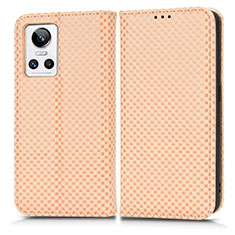 Coque Portefeuille Livre Cuir Etui Clapet C03X pour Realme GT Neo3 5G Or