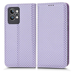 Coque Portefeuille Livre Cuir Etui Clapet C03X pour Realme GT2 Pro 5G Violet