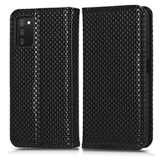 Coque Portefeuille Livre Cuir Etui Clapet C03X pour Samsung Galaxy A02s Noir