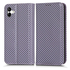 Coque Portefeuille Livre Cuir Etui Clapet C03X pour Samsung Galaxy A04 4G Violet