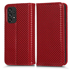 Coque Portefeuille Livre Cuir Etui Clapet C03X pour Samsung Galaxy A53 5G Rouge