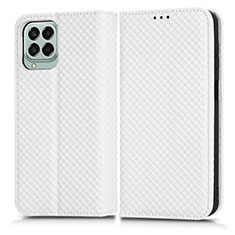 Coque Portefeuille Livre Cuir Etui Clapet C03X pour Samsung Galaxy M33 5G Blanc