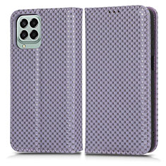 Coque Portefeuille Livre Cuir Etui Clapet C03X pour Samsung Galaxy M33 5G Violet