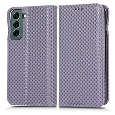 Coque Portefeuille Livre Cuir Etui Clapet C03X pour Samsung Galaxy S25 Plus 5G Violet