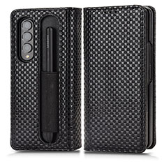 Coque Portefeuille Livre Cuir Etui Clapet C03X pour Samsung Galaxy Z Fold4 5G Noir