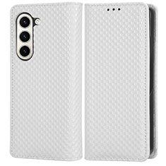 Coque Portefeuille Livre Cuir Etui Clapet C03X pour Samsung Galaxy Z Fold5 5G Blanc