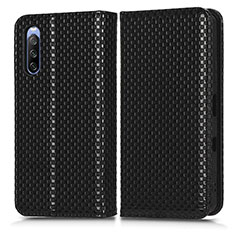 Coque Portefeuille Livre Cuir Etui Clapet C03X pour Sony Xperia 10 III SOG04 Noir