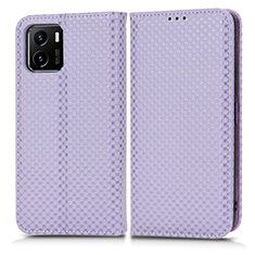 Coque Portefeuille Livre Cuir Etui Clapet C03X pour Vivo iQOO U5x Violet