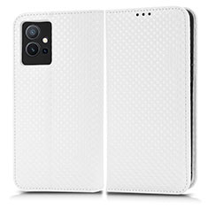 Coque Portefeuille Livre Cuir Etui Clapet C03X pour Vivo Y33e 5G Blanc