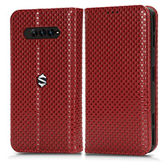 Coque Portefeuille Livre Cuir Etui Clapet C03X pour Xiaomi Black Shark 4 Pro 5G Rouge