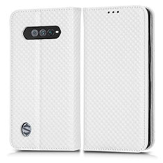 Coque Portefeuille Livre Cuir Etui Clapet C03X pour Xiaomi Black Shark 4S 5G Blanc