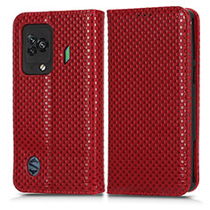 Coque Portefeuille Livre Cuir Etui Clapet C03X pour Xiaomi Black Shark 5 5G Rouge