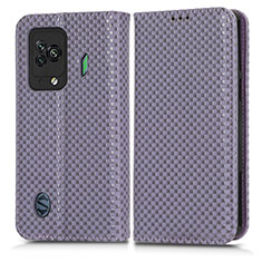 Coque Portefeuille Livre Cuir Etui Clapet C03X pour Xiaomi Black Shark 5 5G Violet