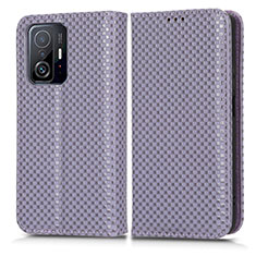 Coque Portefeuille Livre Cuir Etui Clapet C03X pour Xiaomi Mi 11T Pro 5G Violet