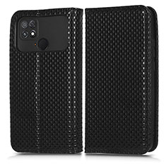 Coque Portefeuille Livre Cuir Etui Clapet C03X pour Xiaomi Poco C40 Noir