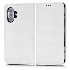 Coque Portefeuille Livre Cuir Etui Clapet C03X pour Xiaomi Poco F3 GT 5G Blanc