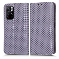 Coque Portefeuille Livre Cuir Etui Clapet C03X pour Xiaomi Poco M4 Pro 5G Violet