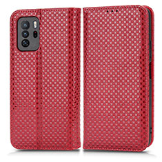 Coque Portefeuille Livre Cuir Etui Clapet C03X pour Xiaomi Poco X3 GT 5G Rouge