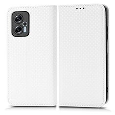 Coque Portefeuille Livre Cuir Etui Clapet C03X pour Xiaomi Poco X4 GT 5G Blanc