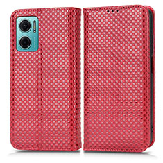 Coque Portefeuille Livre Cuir Etui Clapet C03X pour Xiaomi Redmi 10 Prime Plus 5G Rouge