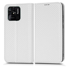 Coque Portefeuille Livre Cuir Etui Clapet C03X pour Xiaomi Redmi 10C 4G Blanc